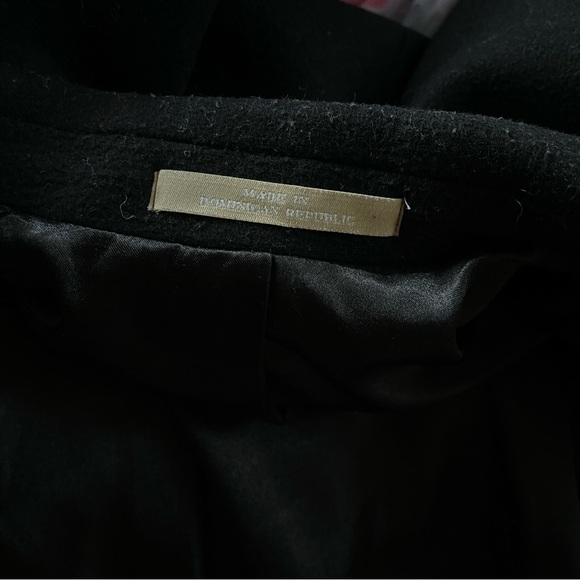 Michael Kors Men’s Wool Cashmere Overcoat Black Size 40R Classic Tailored - Picture 5 of 7